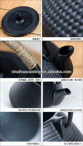 Tazze e piattini da tè <span class=keywords><strong>in</strong></span> ghisa nera di alta qualità - Product Image 6