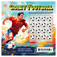 Billets de loterie de football Scratch Off Instan Win Cartes de jeu, conception gratuite, gameplay personnalisable et taux de victoire
