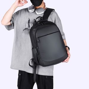 Wholesale Business Laptop Bag, Simple PU <b>Waterproof</b> Travel Bag, Multifunctional Wear-resistant Student <b>Backpack</b> - Product Image 4