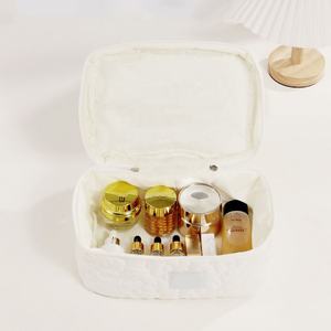 Estuche para cosméticos de maquillaje poliéster nube reutilizable almacenamiento de gran capacidad al por mayor bolsa súper suave colores caramelo diseño personalizado cremallera - Product Image 6