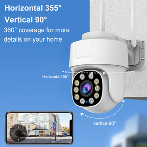 NUEVA Cámara IP PTZ CCTV Blanca 2026, Aplicación Tuya Smart Life, HD 5MP, 2.4G WiFi, Tipo Ampolleta, Exterior, Impermeable, Seguridad para el Hogar, Inalámbrica - Product Image 6