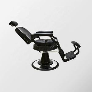 Fauteuil <span class=keywords><strong>de</strong></span> Barbier Portable Moderne en Cuir PU Marron, Inclinable et Hydraulique, pour Hommes et Salons <span class=keywords><strong>de</strong></span> Coiffure - Product Image 2