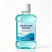 Étiquettes transparentes pour bouteilles, film transparent, autocollants imperméables pour solutions d'emballage de produits d'hygiène bucco-dentaire, fournis par l'usine Haoxuan