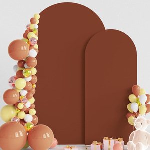 Shang Yi wasserdichte Hochzeit Stretch Arch Stoff Set für Geburtstags feier Hintergrund Halbkreis Abdeckung-Indoor Use Wand dekoration - Product Image 1