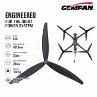 Hélice de drone UAV GEMFAN 17X8X3, hélice en fibre de verre et nylon de 17 pouces, forte charge, poussée stable pour drone à grande envergure, moteur 5330