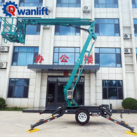 Dieselbetriebene Anhänger-Hubarbeitsbühne Kleine Hydraulische Hebebühne Skylift Bau-Arbeitsbühne