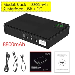 Chengwen iyi fiyat UPS Mini 5V 9V 12V 15V 24V 36W taşınabilir Mini UPS 12V Para Modem yönlendirici için Wifi yönlendirici 9V 12V