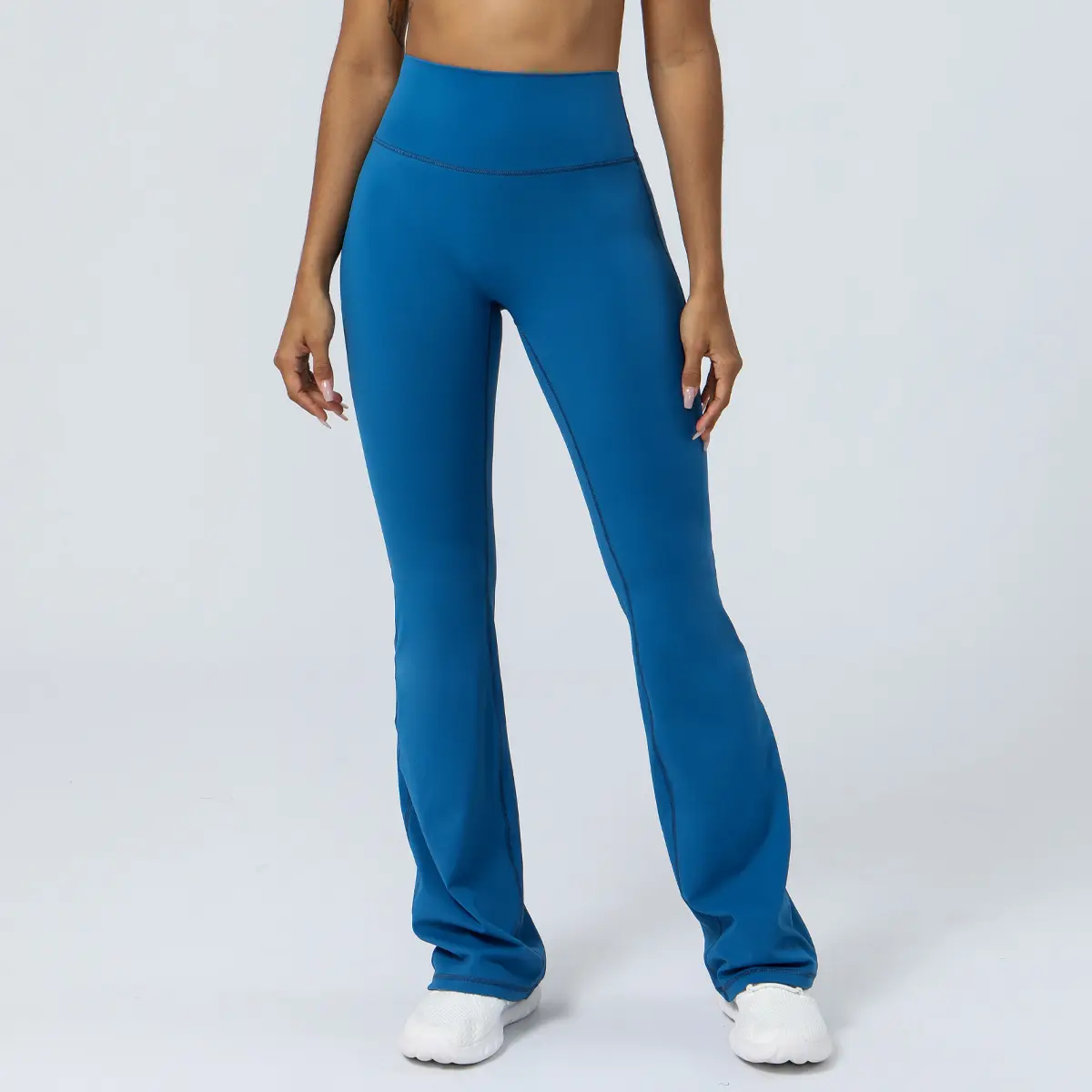 Pantalon évasé de yoga pour femmes, de contrôle du ventre, d'athlétisme doux, de gym, nouveau