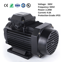 Moteur de ventilateur industriel à induction EC Jiangxin ECF155-10 2,2 kW, efficacité IE4, 380 V, triphasé, fil de cuivre et d'aluminium, IP55, 50 Hz