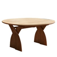 Ensemble table et chaises de salle à manger en bois massif de style vintage, table extensible et pliable, plateau réglable en travertin/ardoise pour la maison