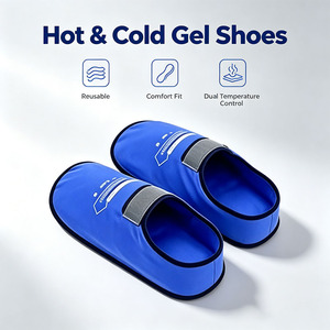 Chaussons réutilisables en gel rafraîchissant pour <span class=keywords><strong>les</strong></span> pieds, enveloppe de glace, compresse chaude <span class=keywords><strong>et</strong></span> froide pour fasciite plantaire, pieds enflés, neuropathie <span class=keywords><strong>et</strong></span> soulagement de la douleur - Product Image 1