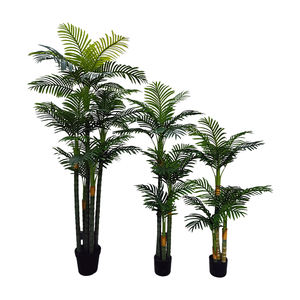 Árbol Artificial de Palma, Juego de 5 Varas, <span class=keywords><strong>42</strong></span> Hojas, Decoración Ecológica para Interiores/Oficina, 125 cm de Altura, Plástico+Alambre de Hierro - Product Image 6