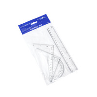 Ensemble de règles triangulaires multifonctionnelles de haute précision, règle de dessin épaissie pour la mesure et la conception en ingénierie architecturale