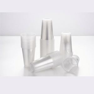 Vasos Desechables Transparentes Negros de Pared Simple para Salsas con Tapas de PP PET, Varios Tamaños, Certificación BRC GMP, Precio de Mayoreo Directo de Fábrica - Product Image 1