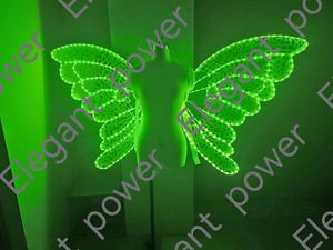 Led Mirror Butterfly Fairy Big <strong>Wings</strong> Jumpsuit Show Cosplay Silver Costume Gold <strong>Suit</strong> Stage Performance Talent for Adult - Product Image 6