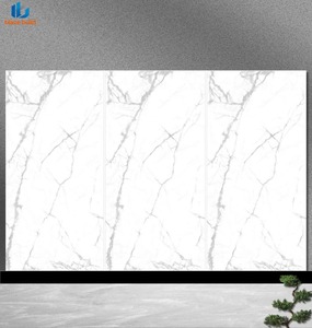 Nueva Llegada, Losa <span class=keywords><strong>de</strong></span> <span class=keywords><strong>Piedra</strong></span> Artificial Pulida <span class=keywords><strong>de</strong></span> Mármol Negro Brillante <span class=keywords><strong>de</strong></span> 1600x3200 mm, 12 mm, Antideslizante, con Efecto <span class=keywords><strong>de</strong></span> Grieta <span class=keywords><strong>de</strong></span> Hielo, para Sala <span class=keywords><strong>de</strong></span> Estar, Vestíbulo, Comedor - Product Image 1