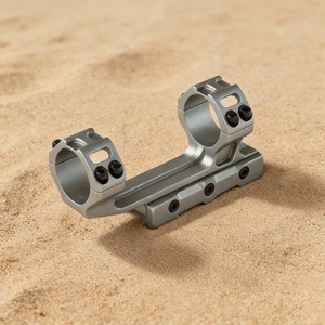 Support de lunette cantilever BANGBANG, support de lunette pour tube de 30 mm avec monture de 20 mm, hauteur centrale de 1,4 po, espacement de 2,8 po pour les sports de plein air (gris) - Product Image 1