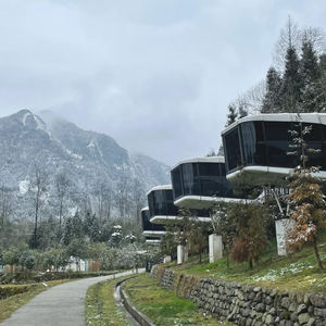 Petite maison mobile d'extérieur Maison résidentielle commerciale d'hôtel Petite maison de luxe Maison modulaire préfabriquée Capsule spatiale - Product Image 2