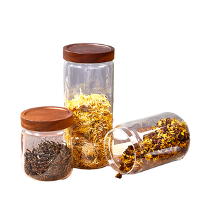 YOLOWE HOME Recipientes de Vidrio de Gran Capacidad para Almacenamiento de Alimentos, Frascos para Especias con Tapas Herméticas a Prueba de Fugas, Modernos - Product Image 3