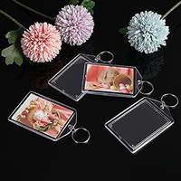 Cadre photo personnalisé de haute qualité Porte-clés à breloque en acrylique promotionnel