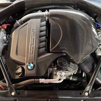 2012 - 2016 2013 2014 Kit d'admission d'air en fibre de carbone sèche N55 535i F10 pour BMW 535i 640I F12 Filtre de boîte d'admission d'air froid 3.0T
