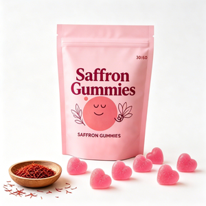 Caramelle Gommose alle Erbe per il Supporto Cognitivo dei Bambini, con Gotu Kola e Rodiola, Gusto Fragola - Product Image 1