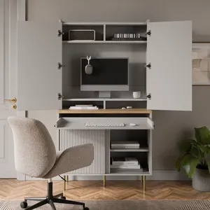 Tủ cao tối đ<span class=keywords><strong>a</strong></span> hó<span class=keywords><strong>a</strong></span> không gian với một bàn Hideaway & Lưu trữ thông minh cho cuộc sống nhỏ gọn - Product Image 2