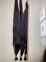 Extensions de cheveux vierges bruts 100% alignés sur les cuticules, 100-110 cm de long, cheveux vierges bruts en vrac, meilleure qualité, non traités, lisses, naturels, en vrac
