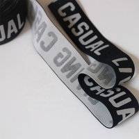 HENGDA personnalisé couleur nylon doux brodé en relief Logo ceinture élastique sangle pour hommes boxeurs slip pantalon