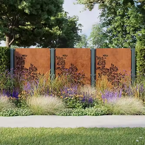 Paneles de Cerca Metálica para Jardín de Acero Corten Cortados con Láser Personalizados, Diseño Art Deco, Hechos en China, para Todas las Ocasiones - Product Image 6