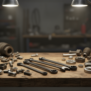 Juego de llaves combinadas SAE de 4 piezas, 1 1/2 pulgadas, óxido negro, herramientas manuales de grado industrial - Product Image 2