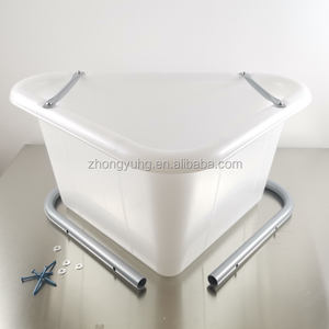 Gameur d'angle en <span class=keywords><strong>plastique</strong></span> pour alimentation de cheval, seau d'alimentation pour grains, 4 pièces - Product Image 3