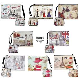 Voyage Design <span class=keywords><strong>Coin</strong></span> Sac Personnaliser Fermoir Femmes Porte-Monnaie Filles Sacs À Main Enfants Boucle Baiser Serrure Porte-Monnaie Pochette - Product Image 5