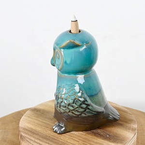 Diseño <span class=keywords><strong>de</strong></span> escultura <span class=keywords><strong>de</strong></span> búho <span class=keywords><strong>de</strong></span> esmalte azul, quemador <span class=keywords><strong>de</strong></span> incienso <span class=keywords><strong>de</strong></span> reflujo <span class=keywords><strong>de</strong></span> cerámica, difusor <span class=keywords><strong>de</strong></span> aromaterapia <span class=keywords><strong>de</strong></span> reflujo <span class=keywords><strong>de</strong></span> <span class=keywords><strong>humo</strong></span> <span class=keywords><strong>de</strong></span> <span class=keywords><strong>cascada</strong></span> y soporte <span class=keywords><strong>de</strong></span> incienso - Product Image 5