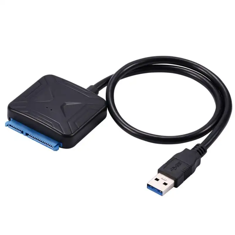 Kabel USB SATA 3.0, Adaptor Sata Ke USB 3.0 /2.0 Hingga 6 Gbps Mendukung 2.5 /3.5 Inci Eksternal SS D HDD Hard Drive 22 Pin Sata III