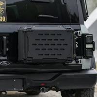 Boîte de rangement arrière en alliage d'aluminium pour porte-bagages, organisateur d'outils tactiques pour Wrangler, Bronco, Tank 300, Jetour 212, Fangchengbao 4x4, tout-terrain facile
