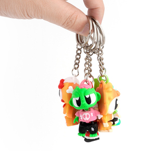 Porte-clés animal imprimé en 3D multicolore avec de grands yeux, mignon, ludique et articulé, accessoire créatif pour clés - Product Image 4