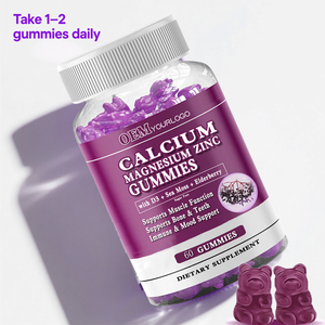 Permen Kunyah Kalsium <span class=keywords><strong>Magnesium</strong></span> Seng <span class=keywords><strong>D3</strong></span> untuk Pria dan Wanita - Meningkatkan Kepadatan Tulang 60 buah - Product Image 6