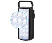 Lampe d'urgence LED portable rechargeable par panneau solaire, batterie au plomb-acide, pour camping, en plastique, IP55, vente en gros