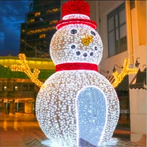 Giant LED Snowman Christmas <b>Light</b> Waterproof Motif Decoration Santa Reindeer Yard Garden Holiday Display - Product Image 2