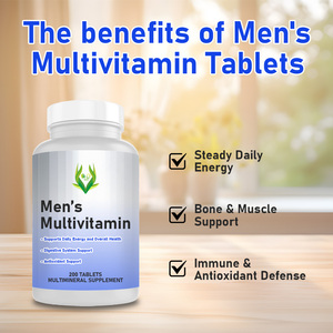 Comprimés multivitaminés personnalisés pour hommes, marque privée OEM, avec vitamine C et magnésium, pour soutenir les os, les muscles et l'énergie, complément multiminéral - Product Image 2