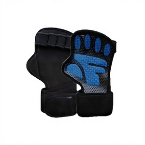 Barra de flexiones para levantamiento de pesas, guantes de neopreno con agarre de goma para fitness, para culturismo pesado - Product Image 1