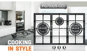 Built-<b>In</b> <b>Kitchen</b> Appliances 3 Burner Gas 0.6mm Stainless Steel Cooktop and Elegant Design - Product Image 3