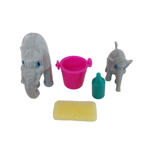 Con Voi Nhỏ Gia Đình Đồ Chơi Đặt Cha Mẹ Bé Con Số Cho Ăn Phụ Kiện Dễ Thương Động Vật Chơi Mục Cho Trẻ Em Học Tập Quà Tặng Mầm Non OEM - Product Image 3