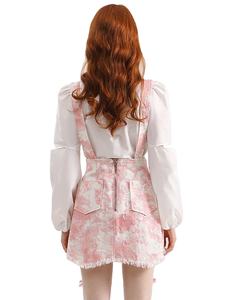 <span class=keywords><strong>Jupe</strong></span> à bretelles perlée rose, gland, Mini <span class=keywords><strong>jupe</strong></span> en jean pour femmes, <span class=keywords><strong>jupe</strong></span> courte en Denim 2023, vente en gros, personnalisée - Product Image 6