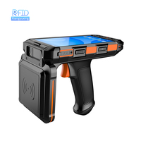 Système Android terminal mobile 20m longue distance UHF RFID lecteur portable pour blanchisserie/entrepôt/suivi des animaux