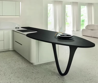 Ensemble de meubles de cuisine de villa de luxe de style américain moderne, tête de lit, canapé, chaises trône, finition acrylique, bois écologique