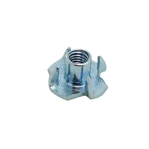 YW Stainless Steel Tee Nut Supplier Galvanized Steel Zinc Plated Metal Four Claw Nut
