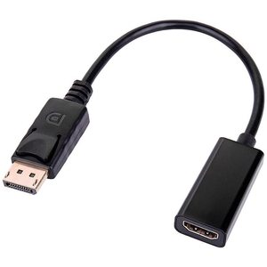 อะแดปเตอร์วิดีโอเสียงดิสเพลย์พอร์ตเป็น HDMI พร้อมการโค้งงอ 180 องศาสำหรับการเชื่อมต่อจอภาพและทีวี - Product Image 1
