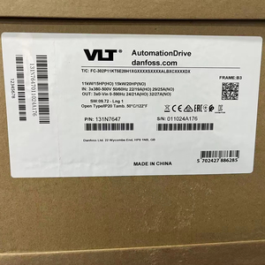 131N7647 Dan-FOSS | FC-302P11KT5E20H1 VLT automationdrive 11 KW (15 HP) 380-500V IP20 FC-302P11KT5E20H1XGXX VFD ประสิทธิภาพสูง - Product Image 1